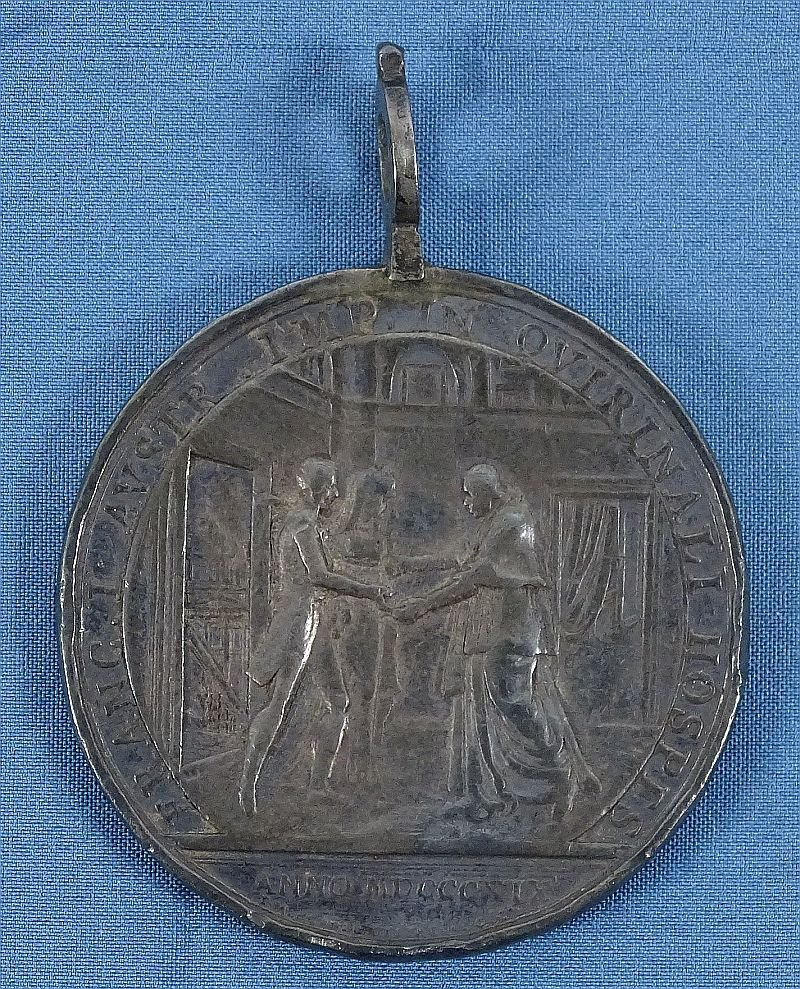1820 Papal States Pope Pius VII Medal of the Visit of the Austrian Emperor — image 2