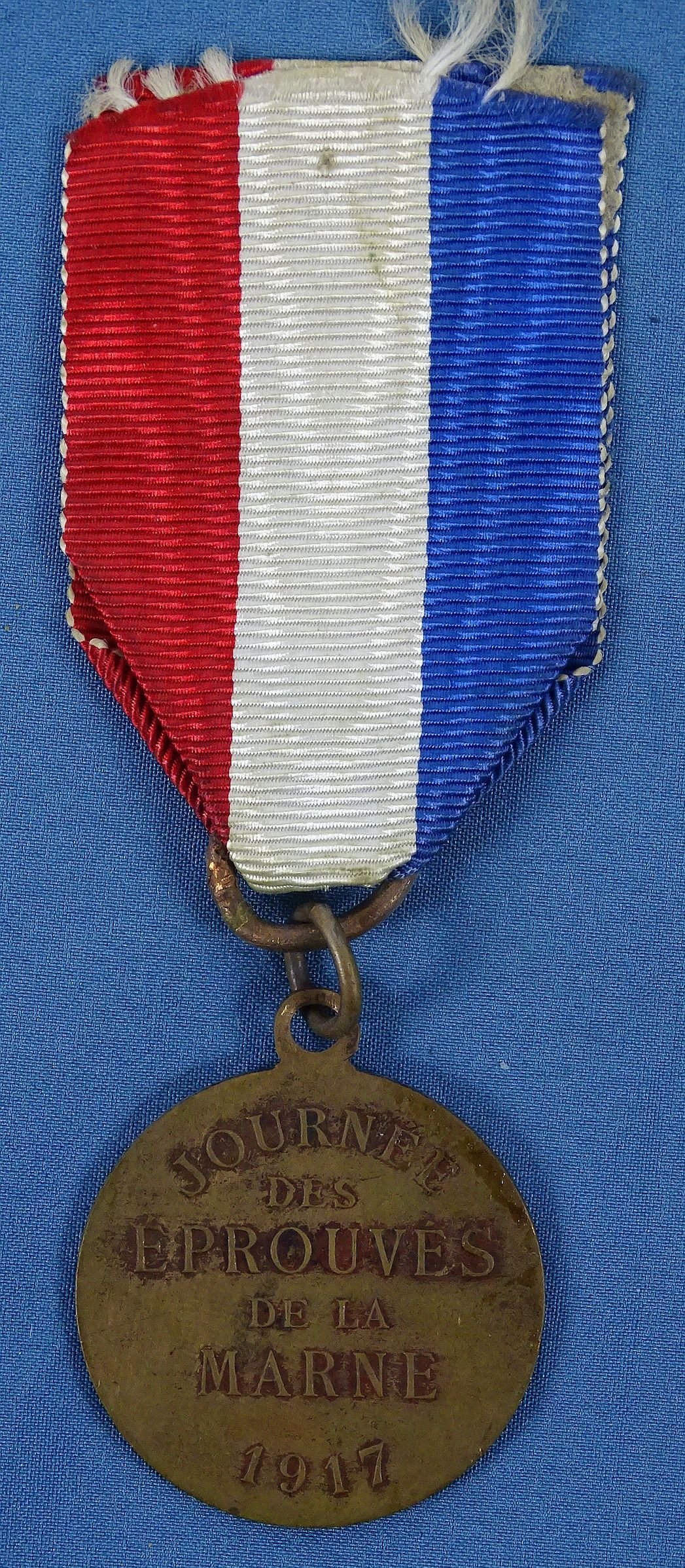 French 1917 Journee Des Eprouves De La Marne Medal — image 2