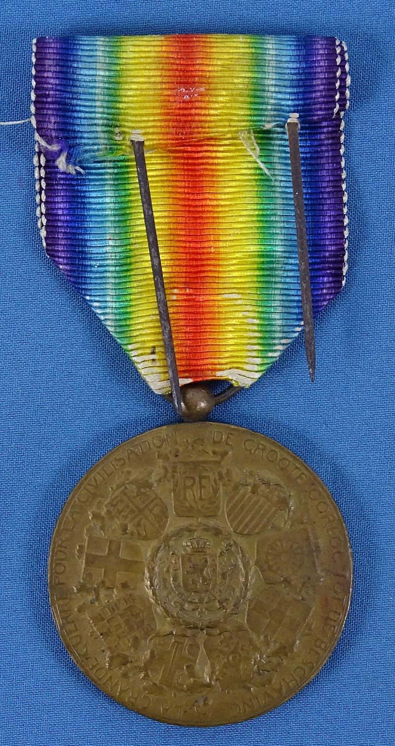 Belgium WWI Victory Medal — image 2