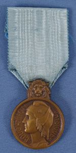 French Medal for Physical Education Type I 1929