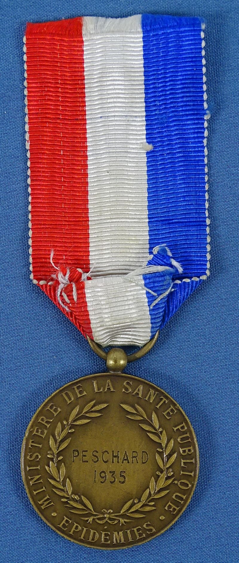 French Named 1935 Public Health Medal Fourth Class — image 2