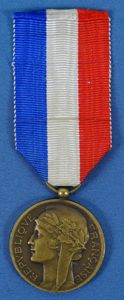 French Named 1935 Public Health Medal Fourth Class