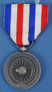 French WWII Named 1942 Railroad Medal of Honor Second Model