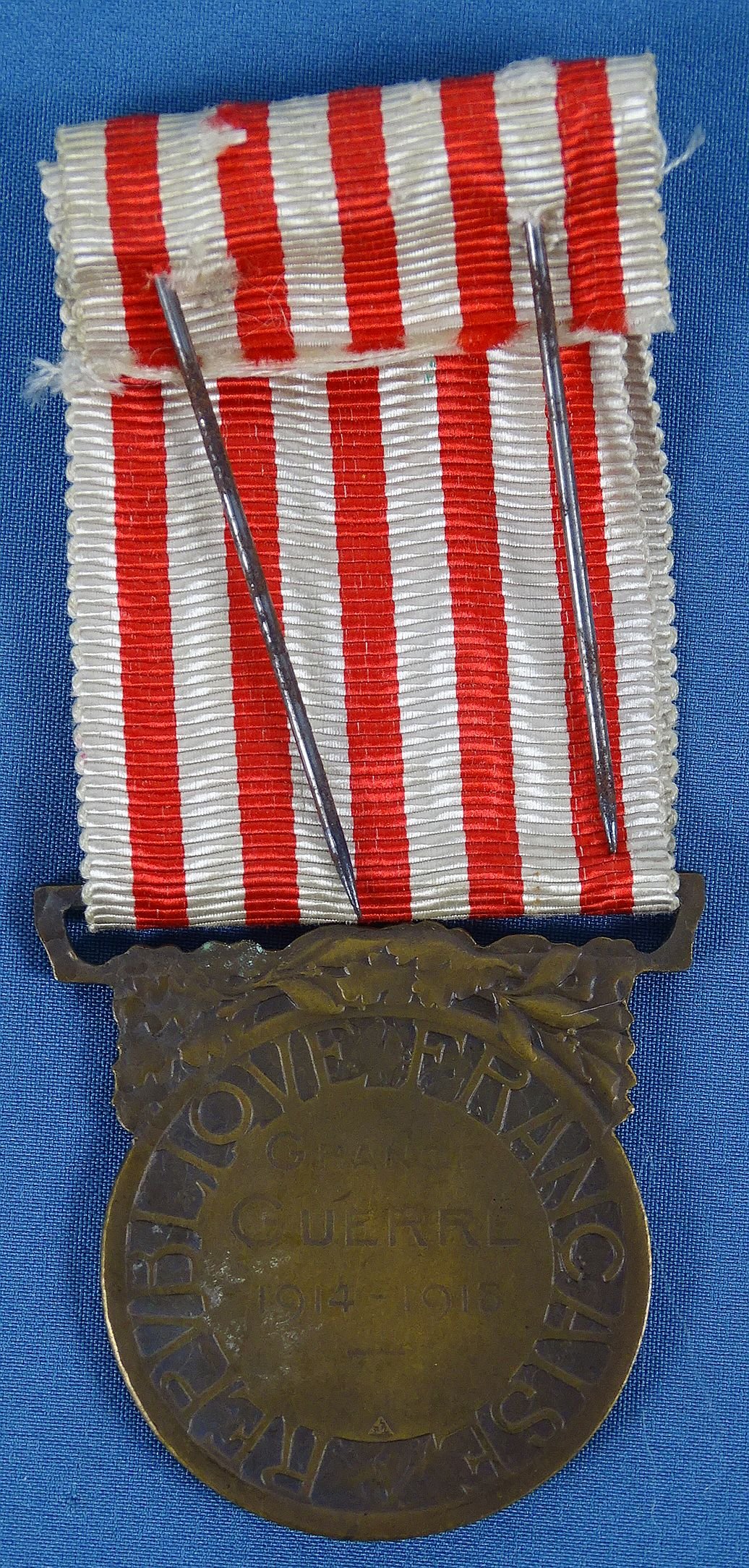 French 1914–1918 Commemorative War Medal — image 2