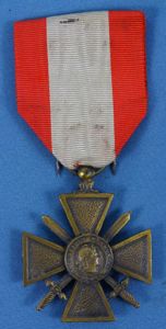 WWII French War Cross for Foreign Operational Theaters