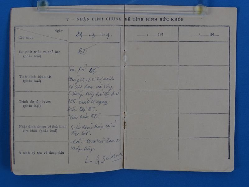 1964 South Vietnamese Sổ Sức Khỏe Personal Health Record Book — image 3