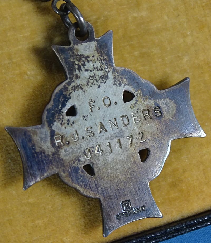 Named Posthumous WWII Canadian Memorial Cross on a Royal Canadian Air Force Wing — image 4