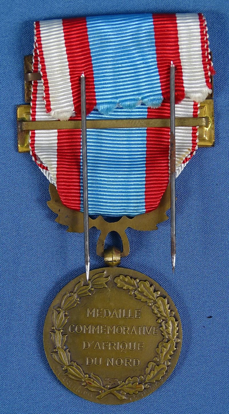 French Medal for Security Operations in North Africa with 'Maroc' and 'Algerie' Bars — image 2
