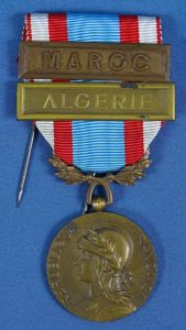 French Medal for Security Operations in North Africa with 'Maroc' …