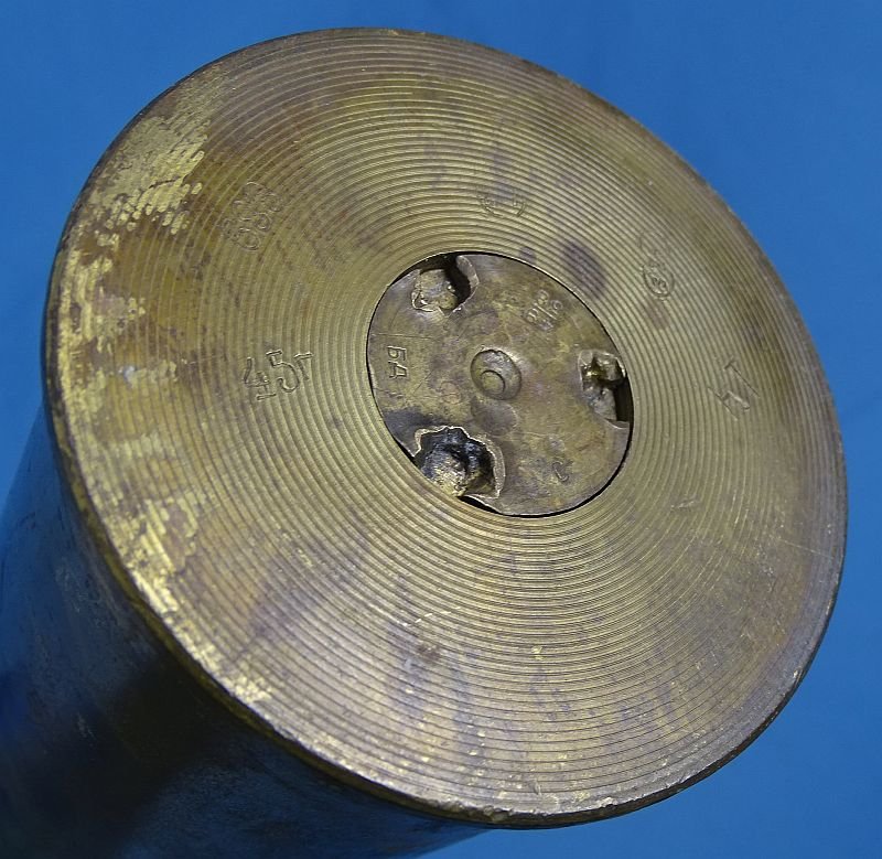 WWII Soviet Brass 75mm Shell Casing — image 2