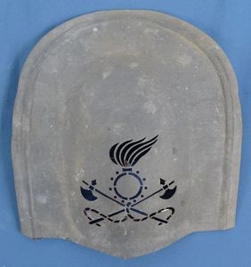WWII Italian Army Pioneer Unit Helmet Metal Stencil