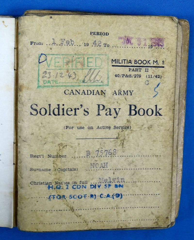 WWII Named Canadian 2nd Scottish MG Bn Medals, Documents, Insignia and Photograph Group — image 12