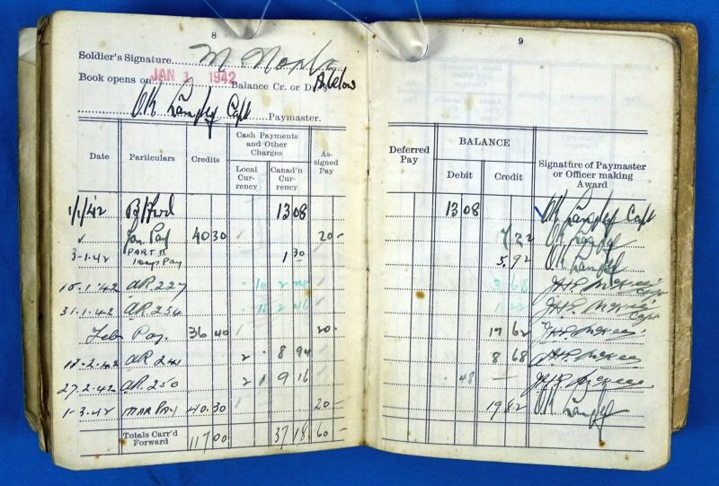 WWII Named Canadian 2nd Scottish MG Bn Medals, Documents, Insignia and Photograph Group — image 13