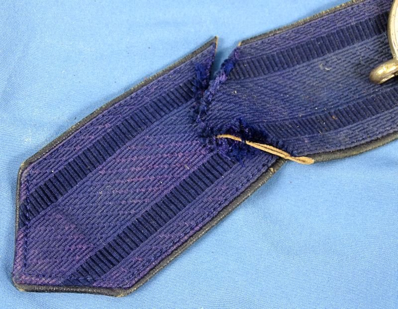 French Officer Fabric Belt With Medusa Buckles — image 3