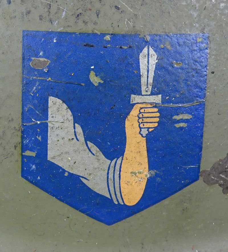 1956 Dated Irish Brodie Helmet with 4th Western Brigade Formation Insignia — image 2