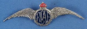Sterling WWII Royal Canadian Air Force Sweetheart Wings
