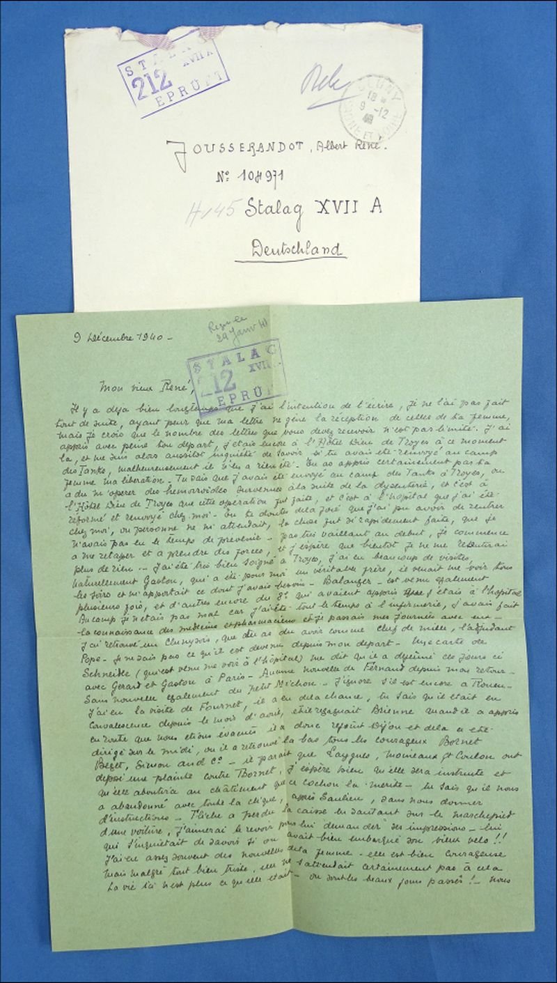 WWII French Prisoner of War Correspondence Album — image 3