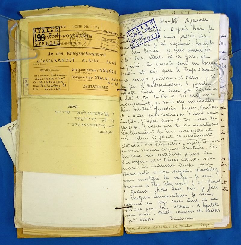 WWII French Prisoner of War Correspondence Album — image 7