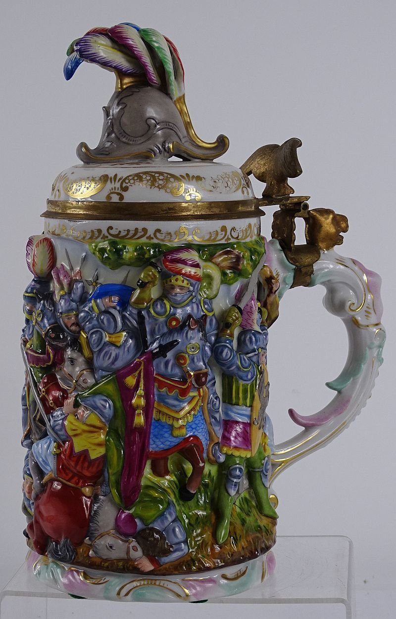 Capo di Monte Medieval Knight's Combat Stein — image 2