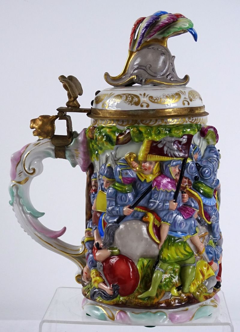 Capo di Monte Medieval Knight's Combat Stein — image 3