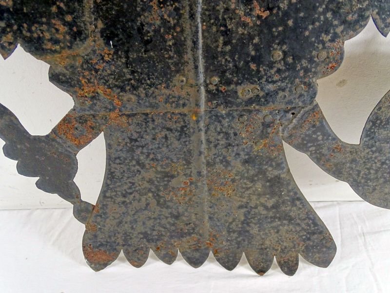 Large 19th Century Sheet Iron Imperial Russian Eagle 34 Inches by 35 Inches — image 3