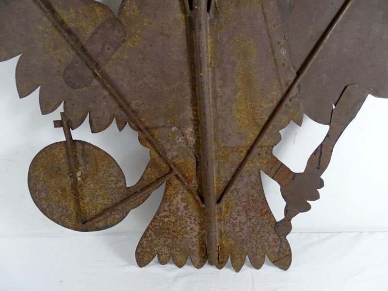 Large 19th Century Sheet Iron Imperial Russian Eagle 34 Inches by 35 Inches — image 6