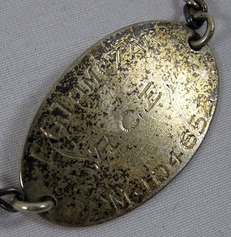 WWII Named Royal Canadian Engineers I.D. Bracelet and Insignia Group — image 2