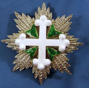 Italian Order of Saint Lazarus Breast Star