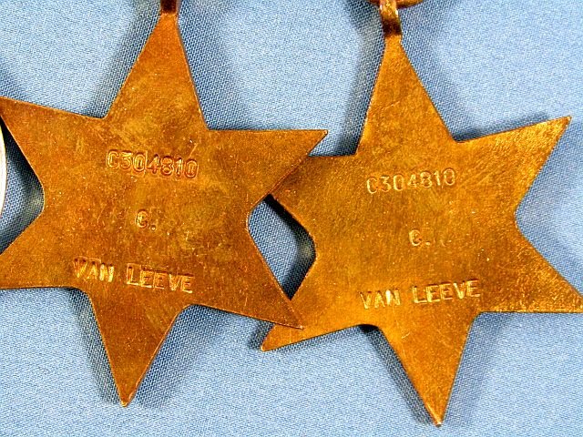 WWII Named South Africa POW Medal and Cap Badge Group — image 3