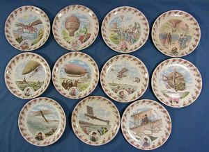 11 Early 20th Century Aviation History Plates