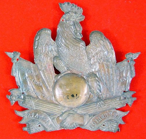 French Republic Model 1818 Shako Plate — image 2