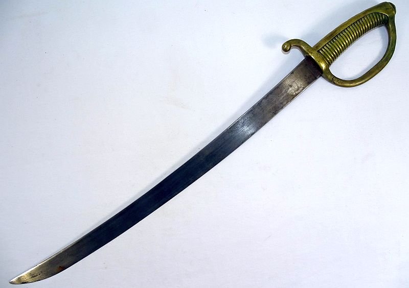19th Century Brass Handled European Short Sword — image 3