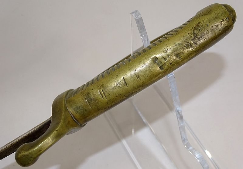 19th Century Brass Handled European Short Sword — image 6