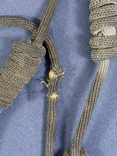 European Silver Bullion Dress Aiguilette — image 4