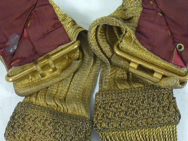 British Gold Brocade Waist Sash — image 3
