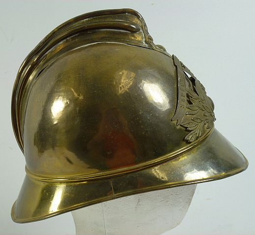 French Fire Brigade Parade Dress Brass Helmet — image 4