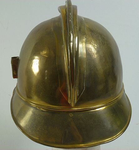 French Fire Brigade Parade Dress Brass Helmet — image 5