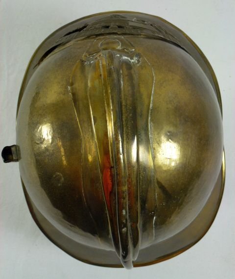 French Fire Brigade Parade Dress Brass Helmet — image 6