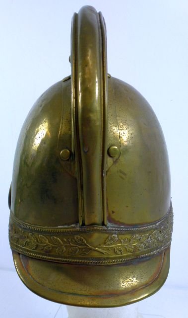 19th Century Brass French Fire Helmet — image 4