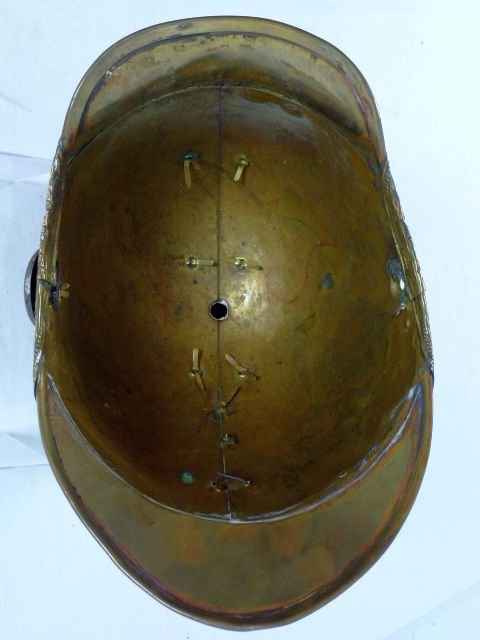 19th Century Brass French Fire Helmet — image 7