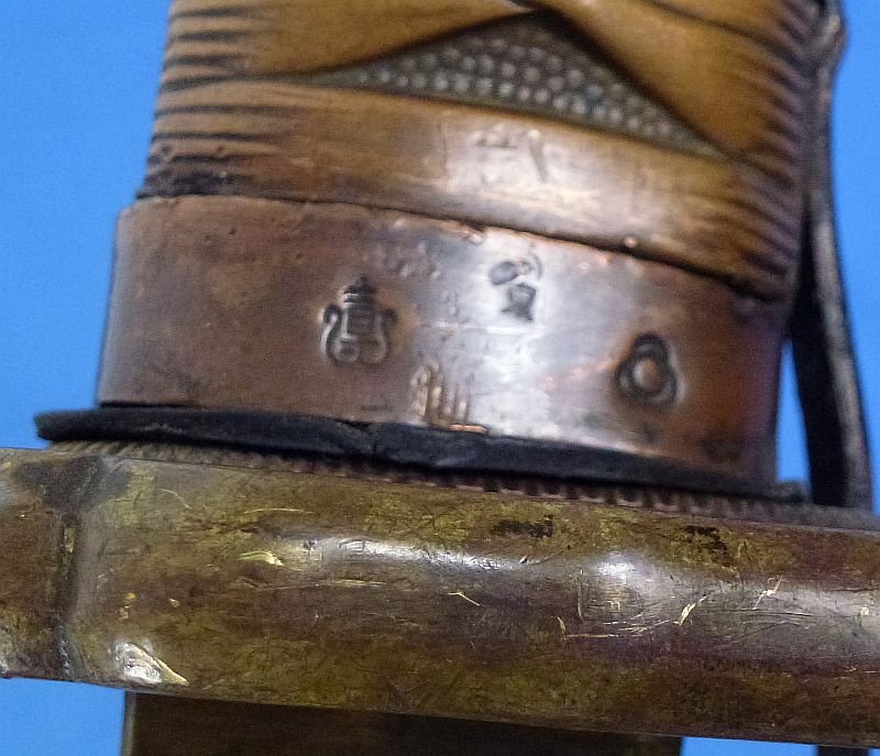 Early WWII Copper Handled Type 95 NCO Sword by Tokyo Arsenal with Matching Numbers — image 8