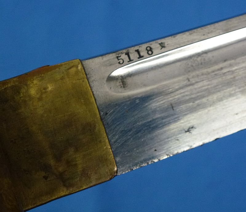 Early WWII Copper Handled Type 95 NCO Sword by Tokyo Arsenal with Matching Numbers — image 9