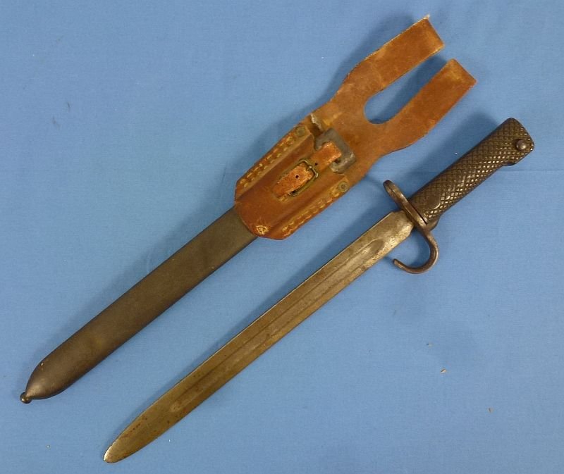 World War II Japanese Training Bayonet with Rubberized Frog — image 2