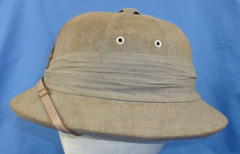 WWII Japanese Naval Construction Unit Pith Helmet — image 5
