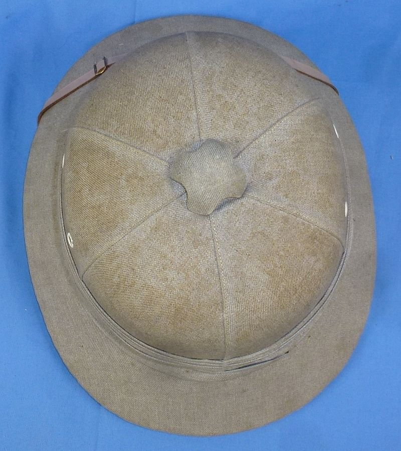 WWII Japanese Naval Construction Unit Pith Helmet — image 6