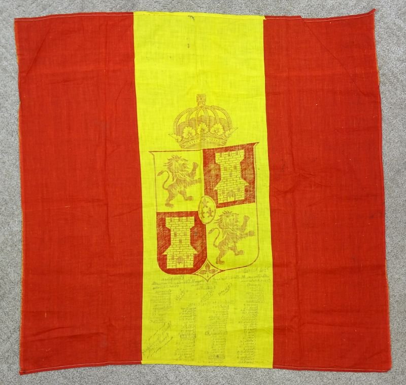 Spanish Flag Captured in the Philippines by the Oregon U.S. Volunteer Infantry with Unit Roster Annotation — image 2