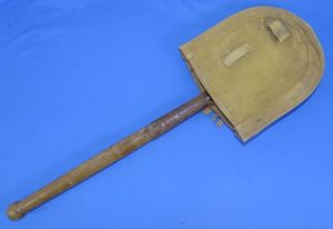 WWII Named Japanese Entrenching Tool with Cover