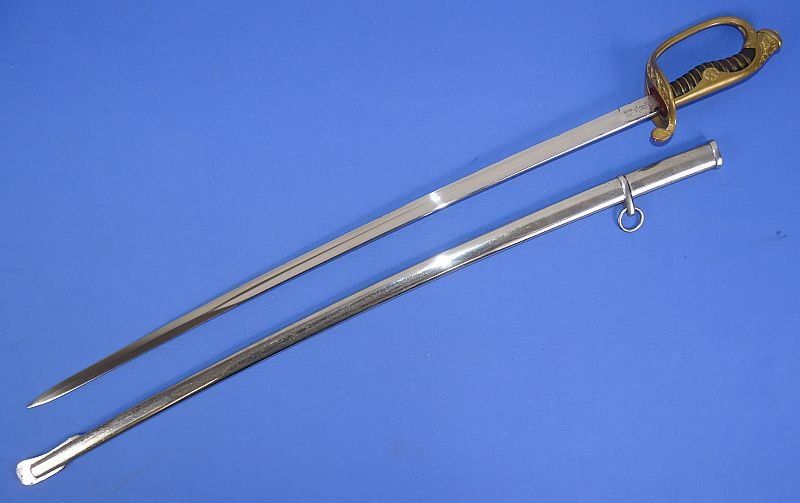 Published Japanese Army Officer's Type 19 Company Grade Sword with Presentation Blade — image 2