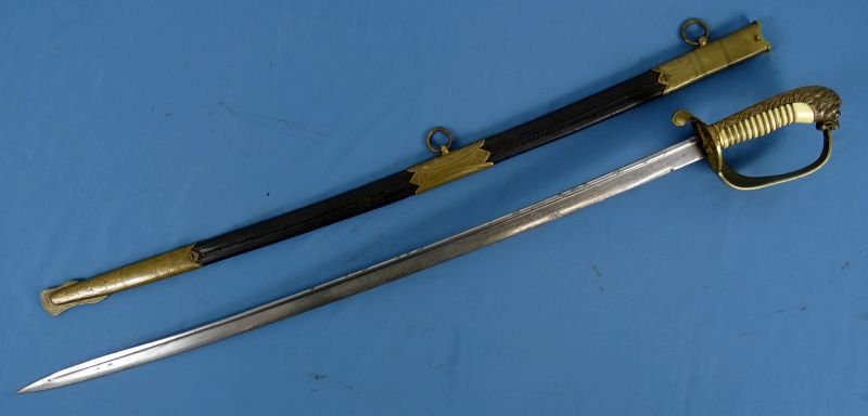 1885 Dated Imperial German Kriegsmarine Officer Ivory Grip Sword — image 3
