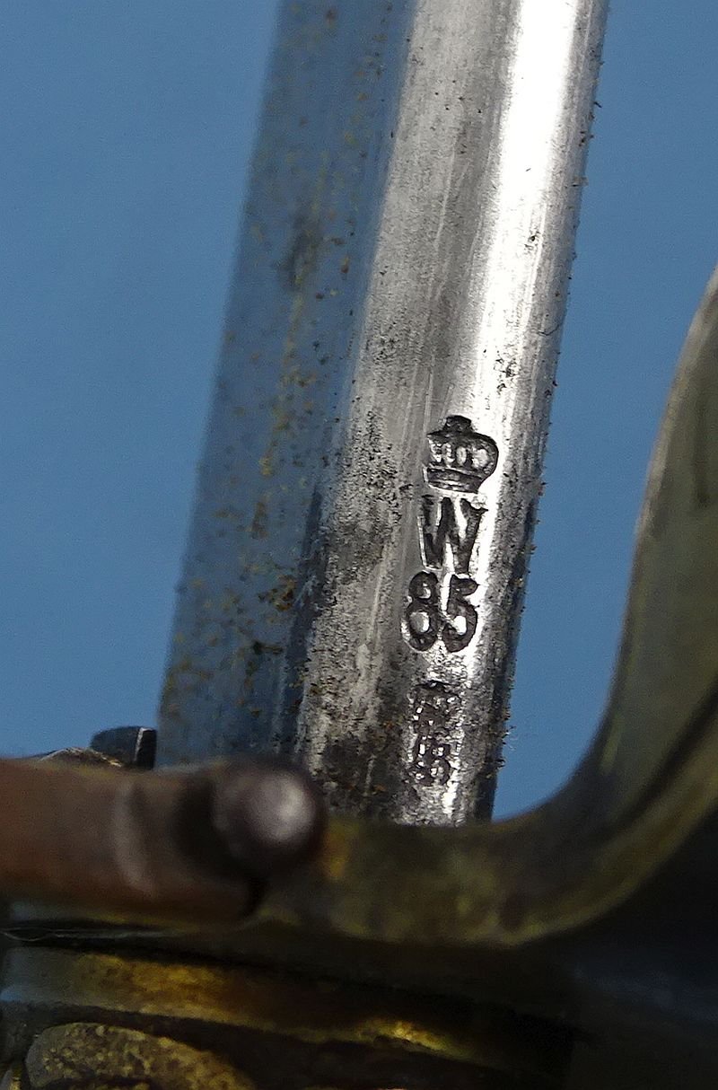 1885 Dated Imperial German Kriegsmarine Officer Ivory Grip Sword — image 6